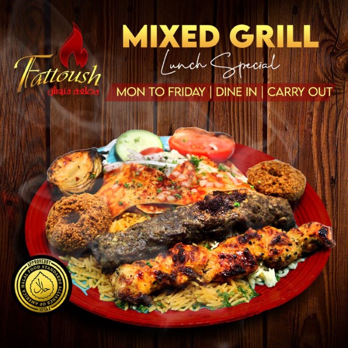 Fattoush Restaurant Chicago Kabobs & Mixed Grill